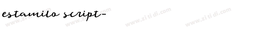 estamilo script字体转换